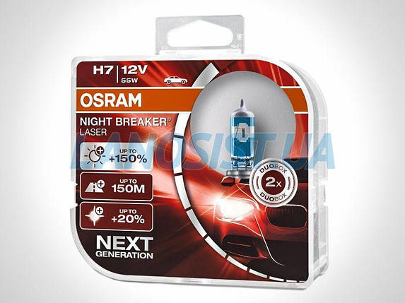 Автолампа H7 +150% DUO Osram 64210NLHCB, фото 1