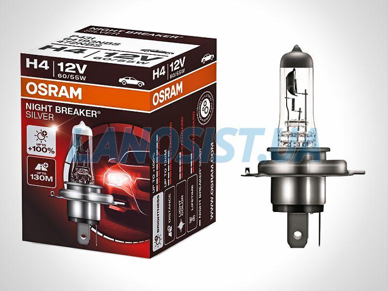 Автолампа H4 +100% Osram 64193NBS
