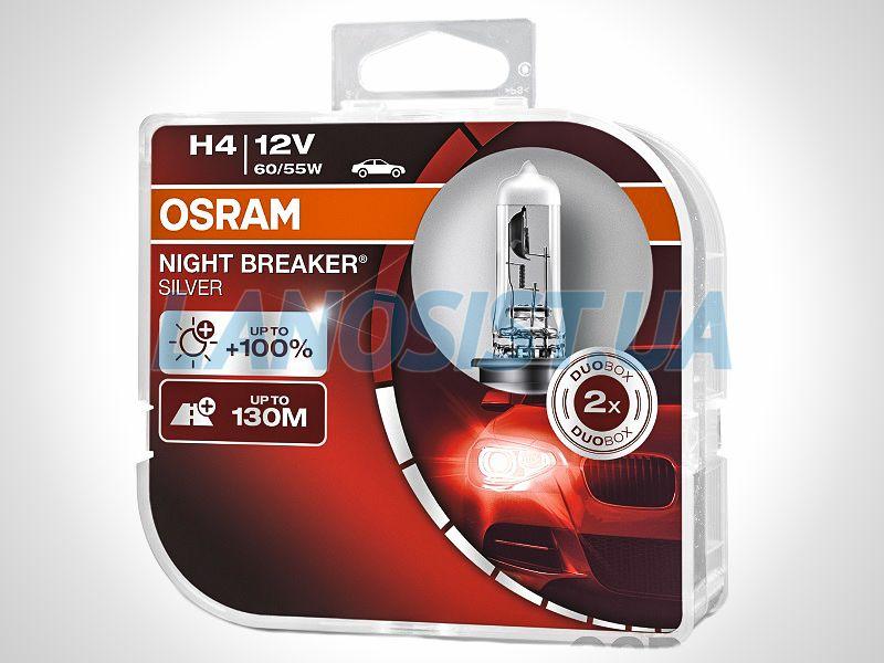Автолампа H4 +100% DUO Osram 64193NBSHCB