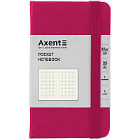 Блокнот Axent Partner (карманный, в клетку, малиновый)