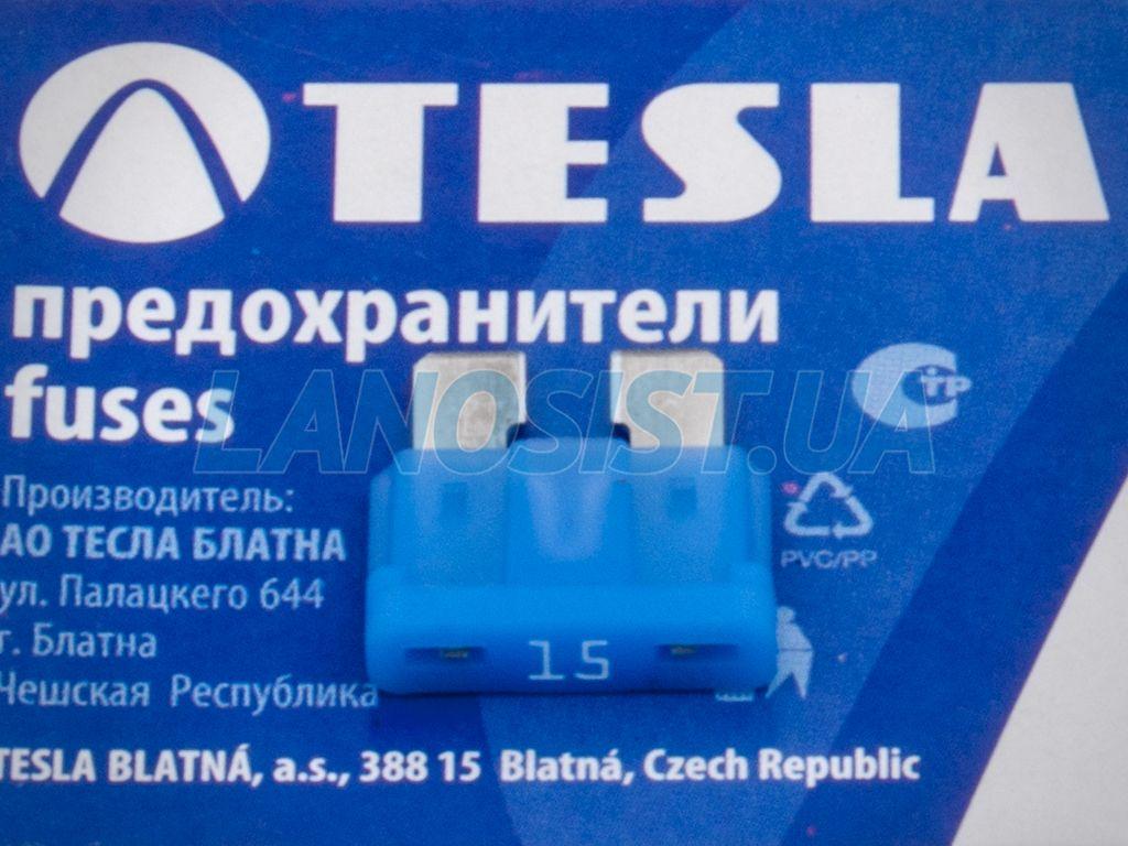 Запобіжник прапорцевий ATO 15А Tesla FT15A