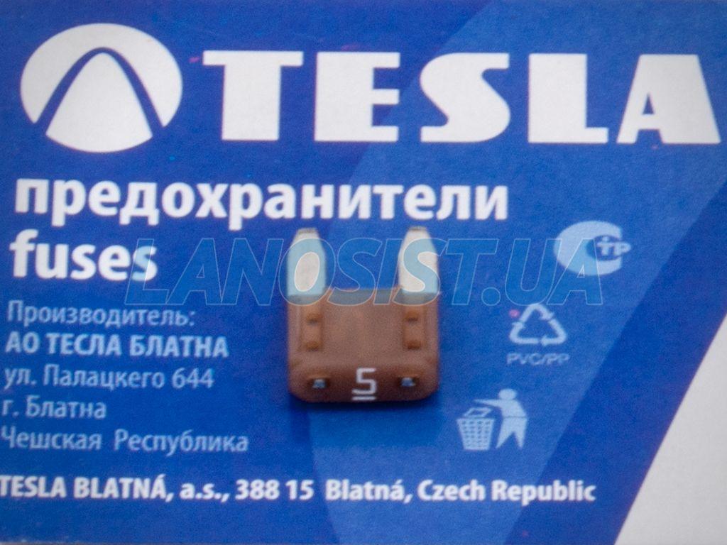 Запобіжник прапорцевий MINI 5А Tesla FN5A