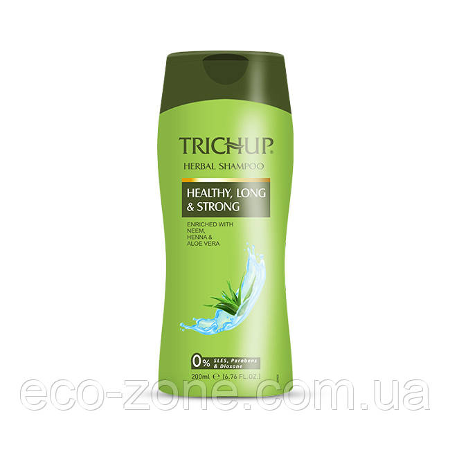 Trichup Herbal Shampoo без SLS. Аюрведичний трав'яний шампунь 200 мл. Термін до 08/2025