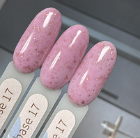 База GeliX рожева з рожевою  поталлю 17