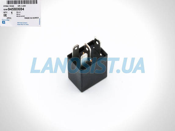 Реле сигналу/вентилятора/фар Ланос Сенс Нексія GM 94580684, фото 2