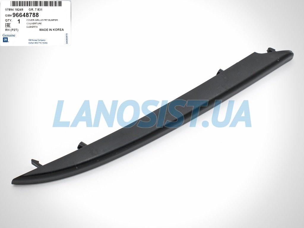 Накладка заглушки протитуманної фари Авео-3 GM (права) 96648788