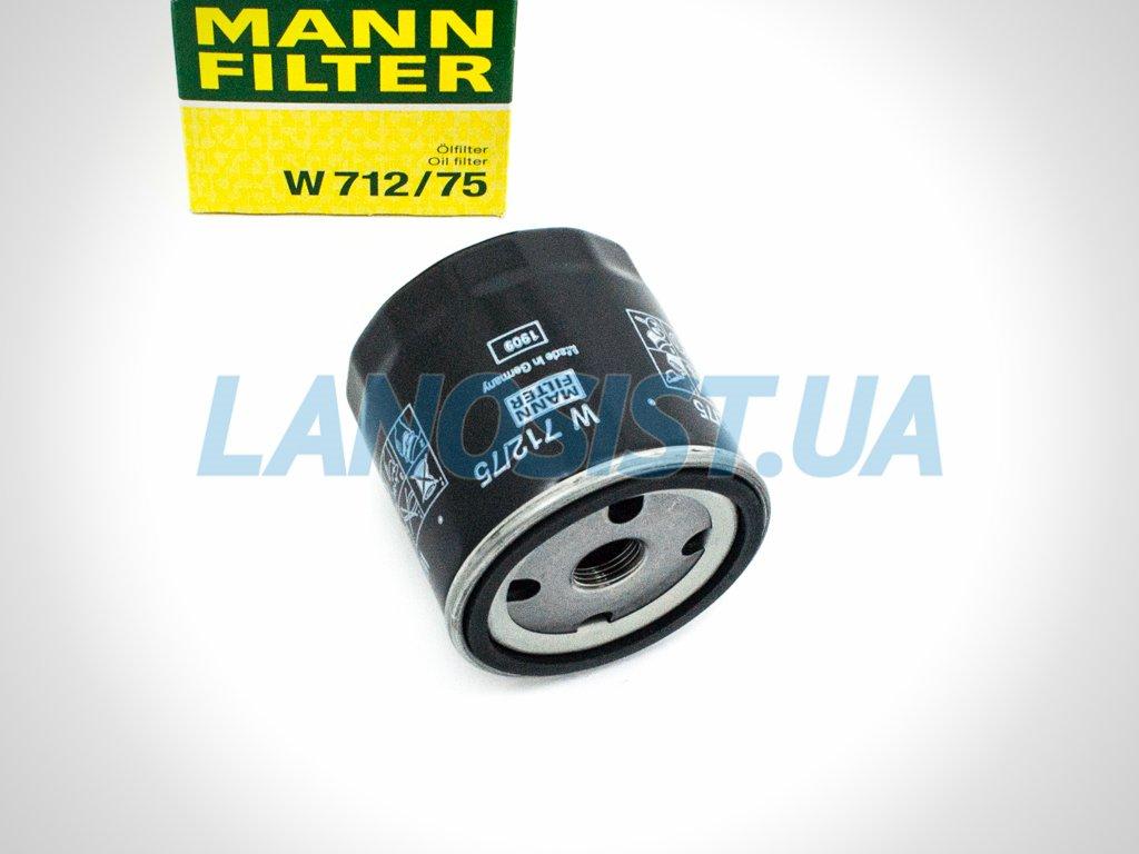 Фільтр оливи Ланос Авео Лачетті MANN W712/75
