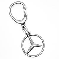 Значок Брелок Mercedes-Benz Мерседес Бенз для ключей автомобиля Серебро