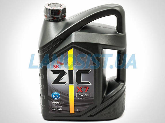 Олива моторна ZIC X7 LPG 5W-30 4L, фото 1