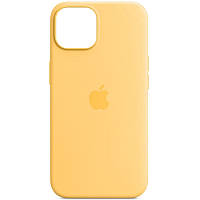Матовый силиконовый чехол на iPhone 14 Plus / Айфон 14 Плюсжелтый / sunglow