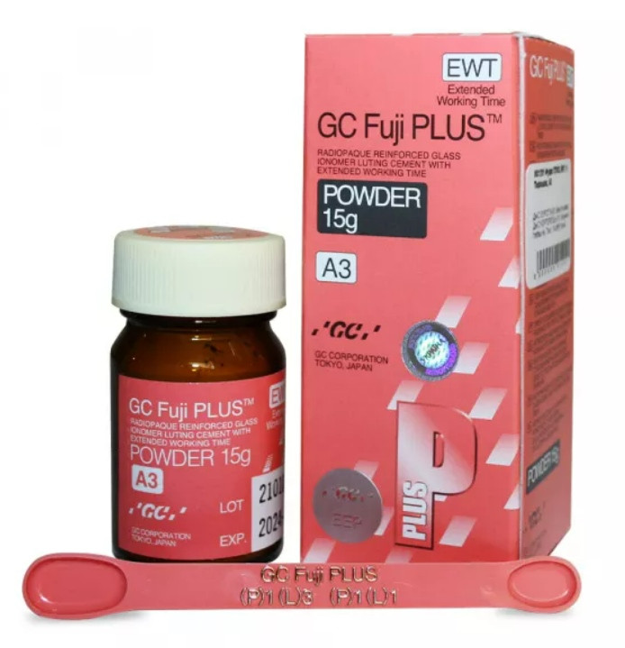 FUJI PLUS — фіксувальний склоіономерний цемент, порошок А3, 15 г (EWT)