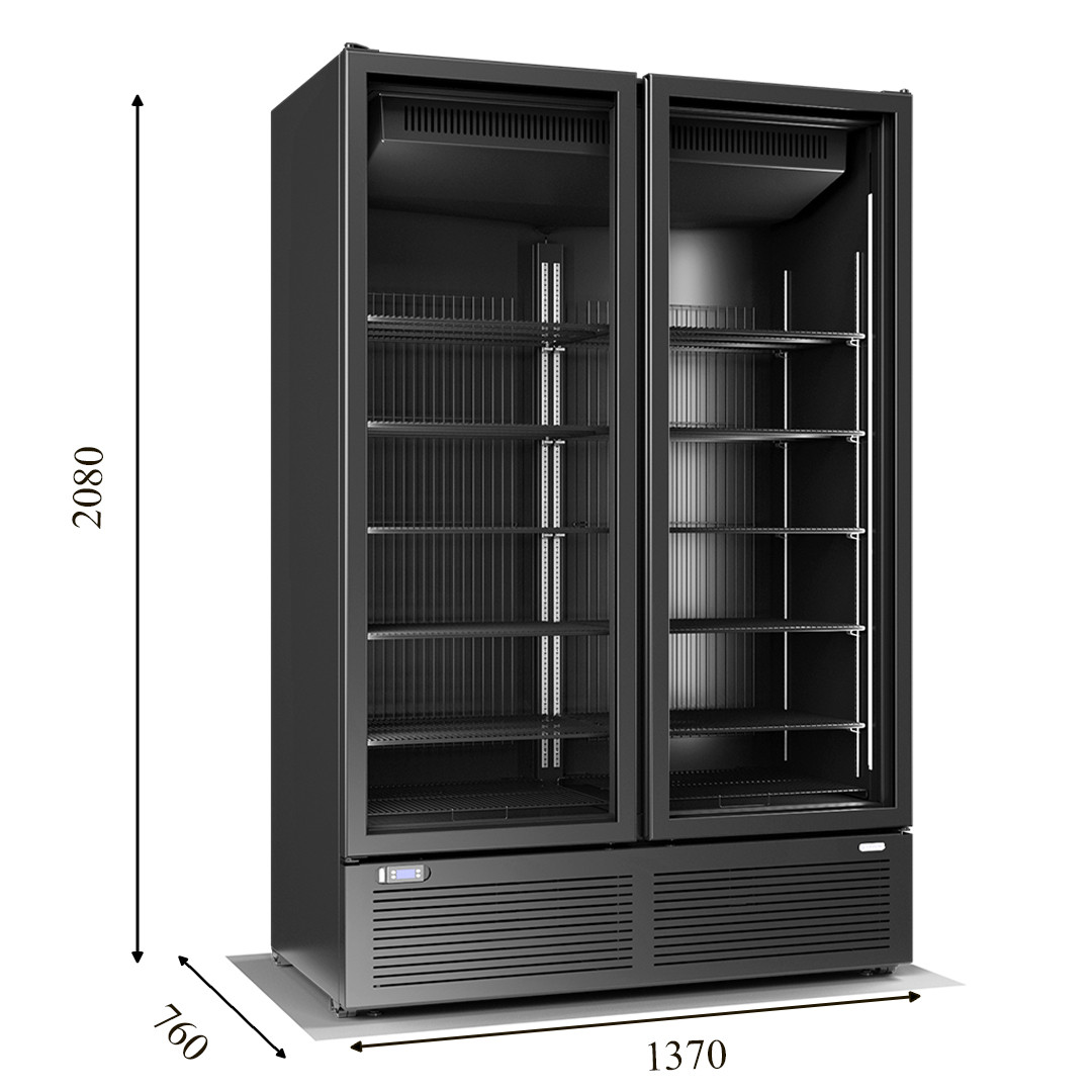 CRFV 1200 Морозильна шафа зі скляними дверима без лайтбоксу CRYSTAL S. A. Греція