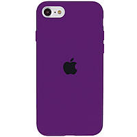 Матовый силиконовый чехол на iPhone SE (2020) / Айфон СЕ (2020)фиолетовый / ultra violet