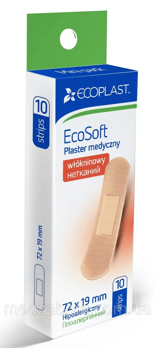 Пластир бактерицидний "EcoSoft" 72х19mm №10