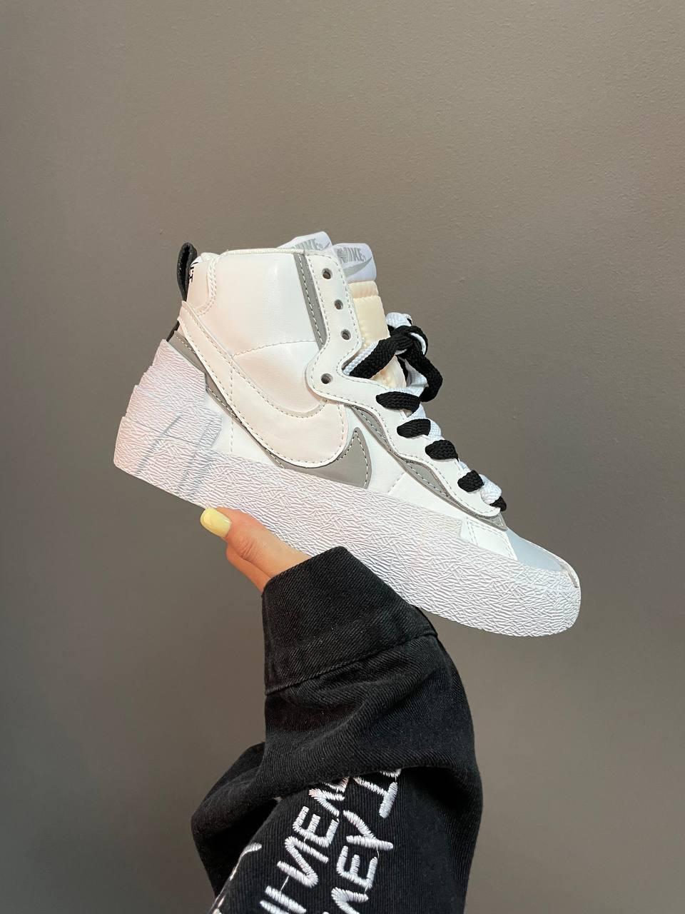 Sacai x nike blazer mid white hotsell