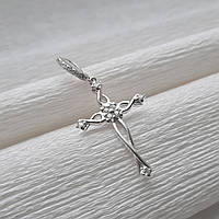 Срібний хрестик фігурний