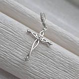 Срібний хрестик фігурний, фото 2