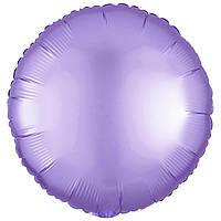 Фольгированный шар круг 18", сатин лиловый