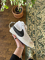 Кроссовки женские Nike Blazer Mid '77 Jumbo White Black белый найк блейзер демисезонные весна осень высокие