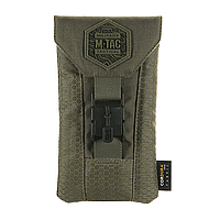 M-Tac подсумок для смартфона Elite Large Hex Ranger Green, тактический подсумок под телефона, сумка