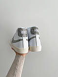 Кросівки жіночі NIKE Blazer Mid Vintage білі високі найк блейзер демісезонні весна осінь шкіра, фото 4