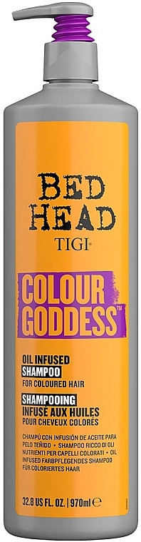 Шампунь для посилення кольору фарбованого волосся TIGI Bed Head Colour Goddess Oil Shampoo, 970 мл