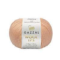 Пряжа Gazzal Wool 175 (Газал Вул 175) - 345 розово бежевый