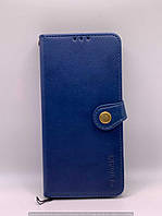 Кожаный чехол книжка GETMAN Gallant (PU) для Samsung Galaxy A22 4G (Синий) 49902