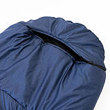 Килимок туристичний + спальник + сидіння (каремат у намет під спальний мішок) OSPORT Lite Зима + (n-0027) Синій, фото 6