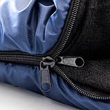 Килимок туристичний + спальник + сидіння (каремат у намет під спальний мішок) OSPORT Lite Зима + (n-0027) Синій, фото 8