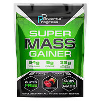 НА МАССУ Гейнер Super Mass Gainer Powerful Progress 2kg вкус Лесные ягоды