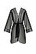 Пеньюар Passion AMBERLY PEIGNOIR 4XL/5XL, black, ажурні декольте та манжети, широкі рукави  18+, фото 4