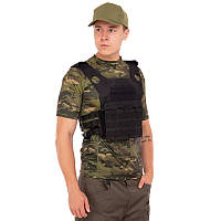 Тактический жилет плитоноска для бронепластин с системой Molle Zelart Military Rangers ZK-28 Black