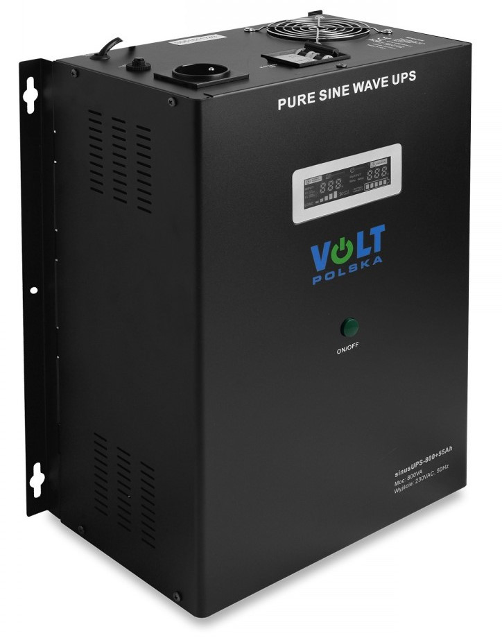 Гібридний ДБЖ/інвертор Volt Polska SINUS UPS 800 + AKU 55AH 500/800W, фото 1