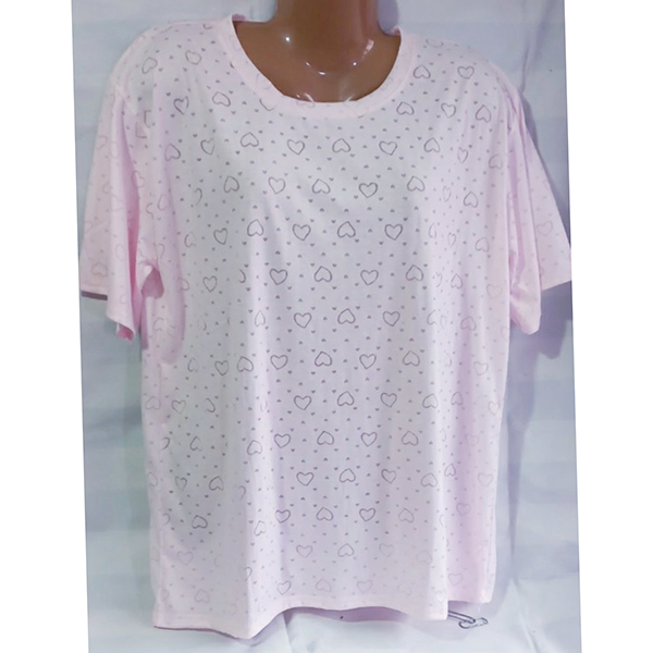 Жіноча футболка вiскоза НАПIВБАТАЛ (один р-р 52-54) 436X2-1 (рiзний колір) вир-во В'єтнам
