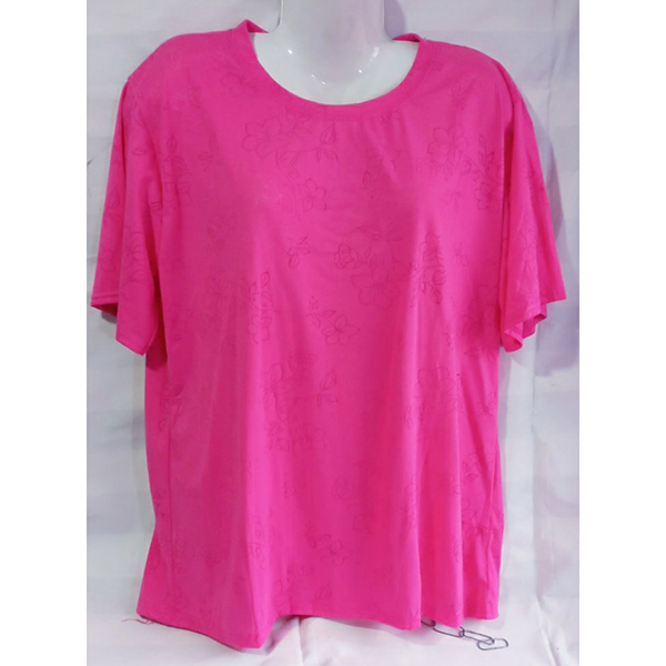 Жіноча футболка вискоза НАПIВБАТАЛ (р-р 52-54) 436X2-1 (рiзний колір) вир-во В'єтнам