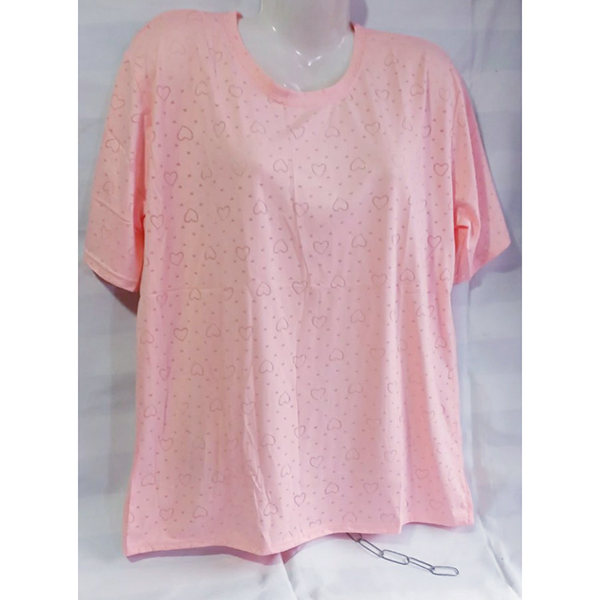 Жіноча котонова футболка БАТАЛ (р-р 52-54) 436X2-1 (рiзний колір) вир-во В'єтнам