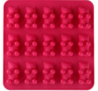 Силиконовая форма для желейных конфет мишки малышки