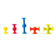 Конструктор на міні-присосках Fat Brain Toys MiniSquigz 75 шт. (F107ML), фото 5