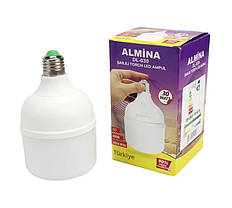 Акумуляторна лампочка Almina DL-030 (30 Вт), LED-лампочка з цоколем E27, фото 2