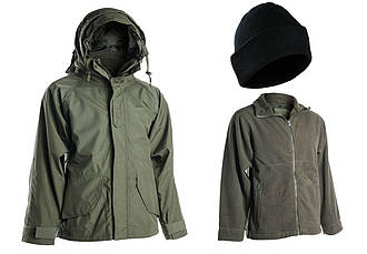 Зимова куртка MIL-TEC 3в1 на флісі (олива)