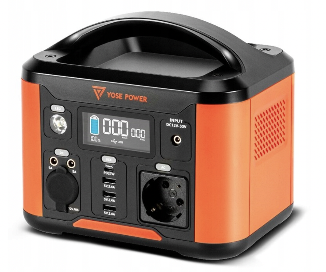 Портативний зарядний пристрій, електростанція YOSE POWER A11 388wh 108000mAh