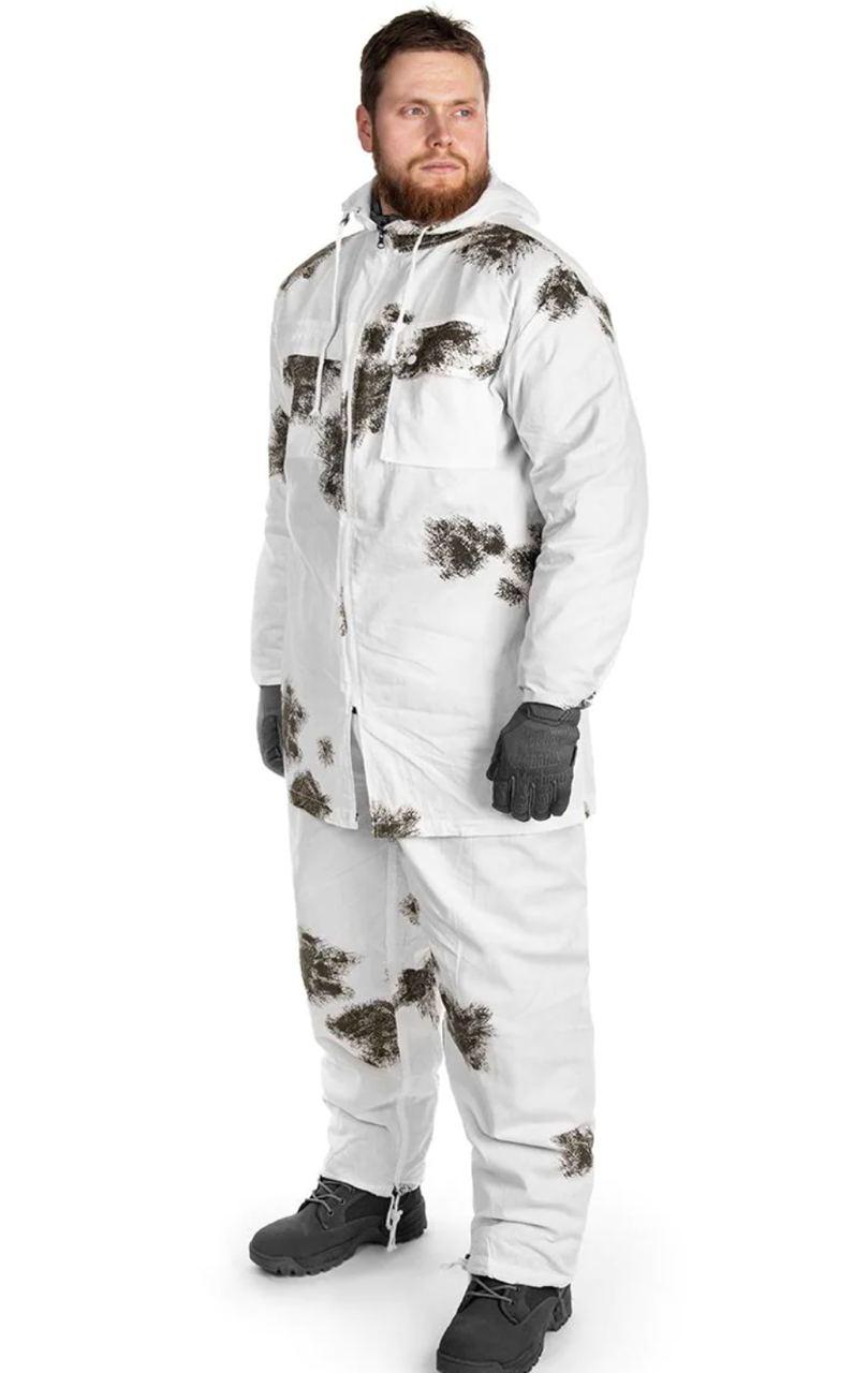 Костюм маскувальний зимовий білий клякса MFH BW (Snow Camo)