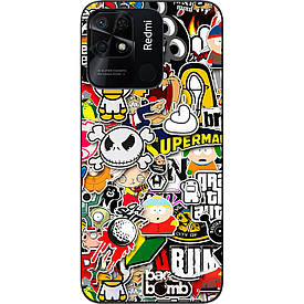 Чохол силіконовий для Xiaomi Redmi 10C з картинкою
