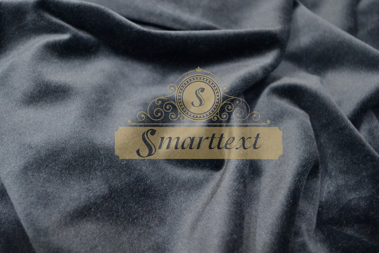 Велюр плюш спорт темно-сірий, фото 1