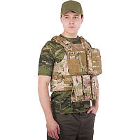 Разгрузочный жилет универсальный разгрузка тактическая на 4 кармана Zelart Military Rangers 5516 Camouflage