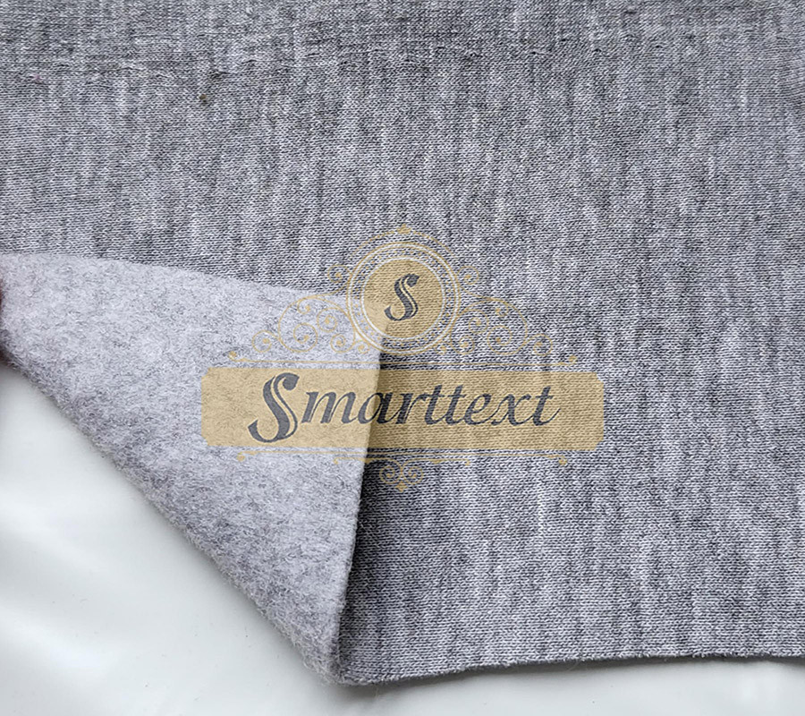 Футер трехнитка з начосом спів (на флісі) світло-сірий меланж (ТУРЕЧЧИНА), фото 1