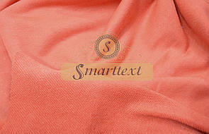 Тканина Тринитка без начісу (Петля діагональ) корал Туреччина