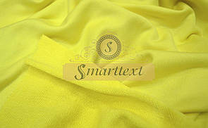 Тканина Тринитка без начісу (Петля діагональ) жовтий Туреччина