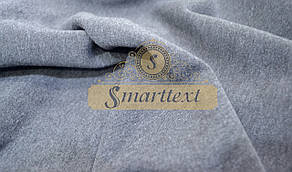 Футер тринитка з начосом (на флісі) темно-сірий меланж (Китай)